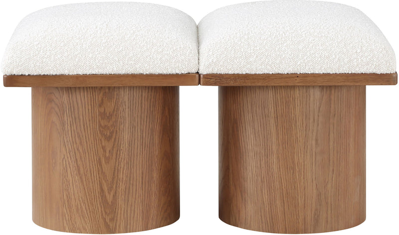 Pavilion - 2 Piece Modular Bench With Brown Base