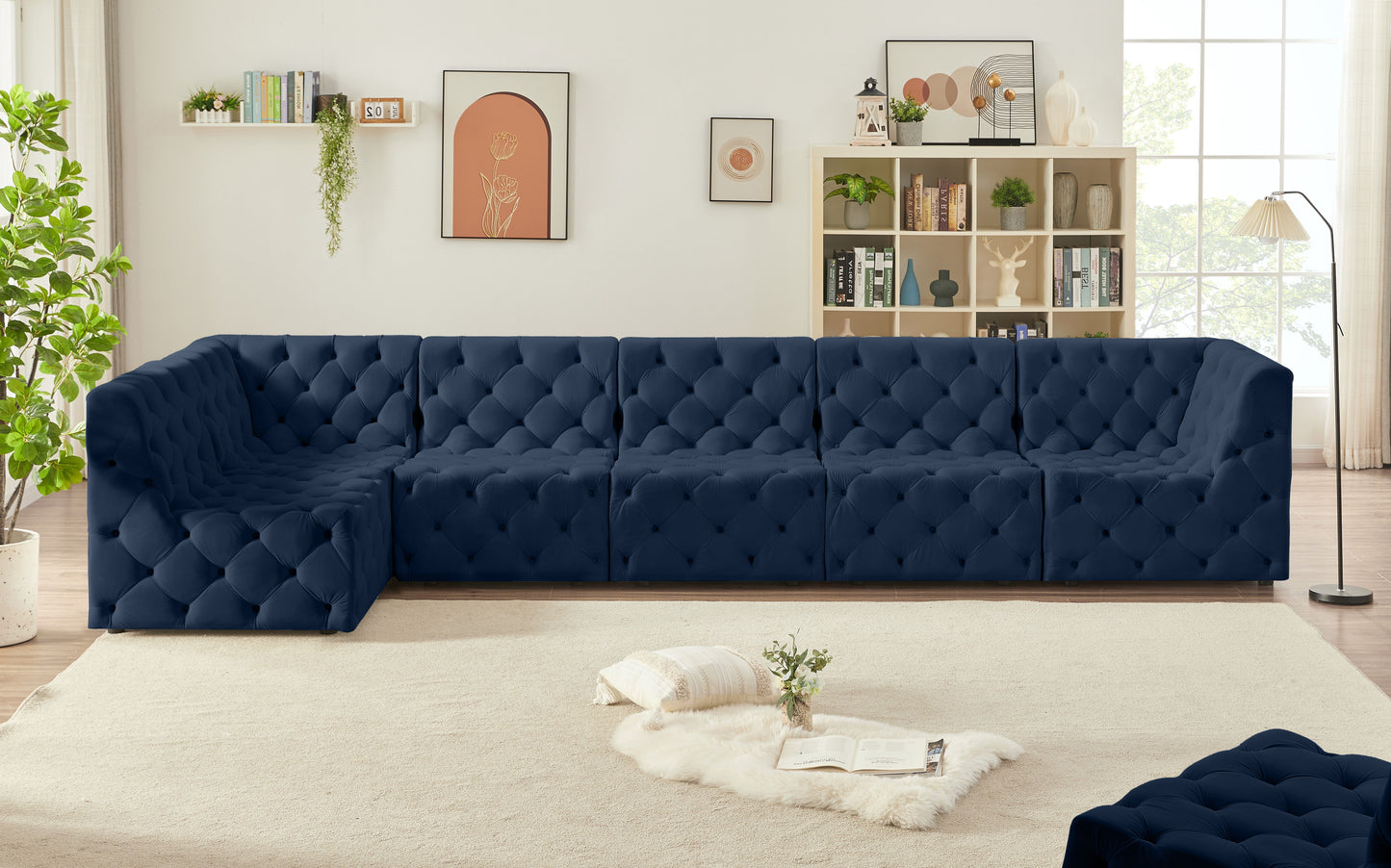 Tuft - Modular Sectional 6 Piece - Navy