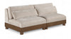 Turin - Fabric Upholstered Modular Sectional - Taupe