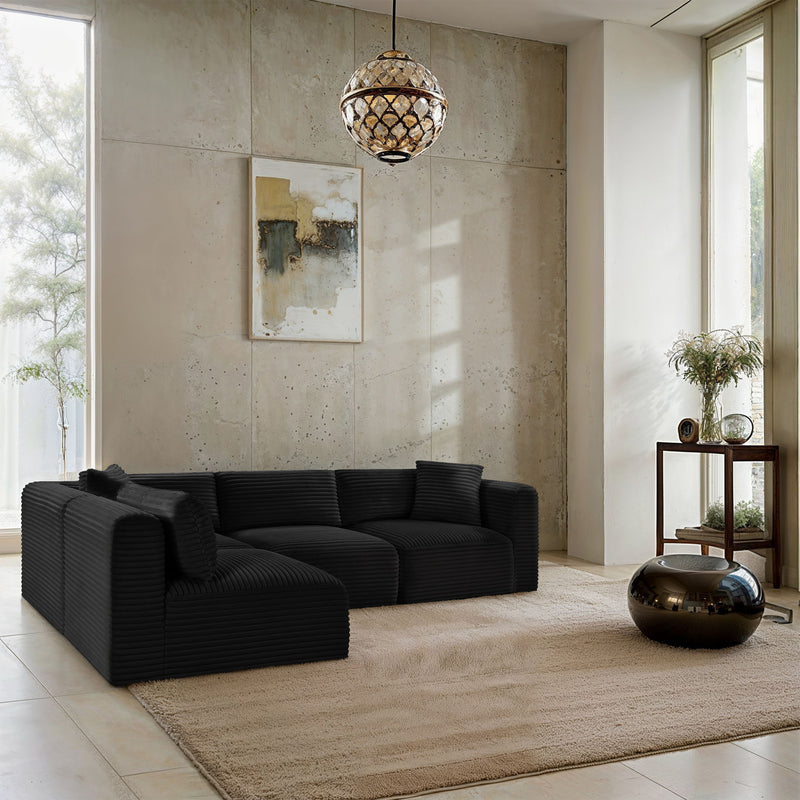 Shaggy - 4 Piece Modular Sectional