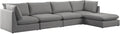 Mackenzie - Modular Sectional 5 Piece - Gray - Fabric