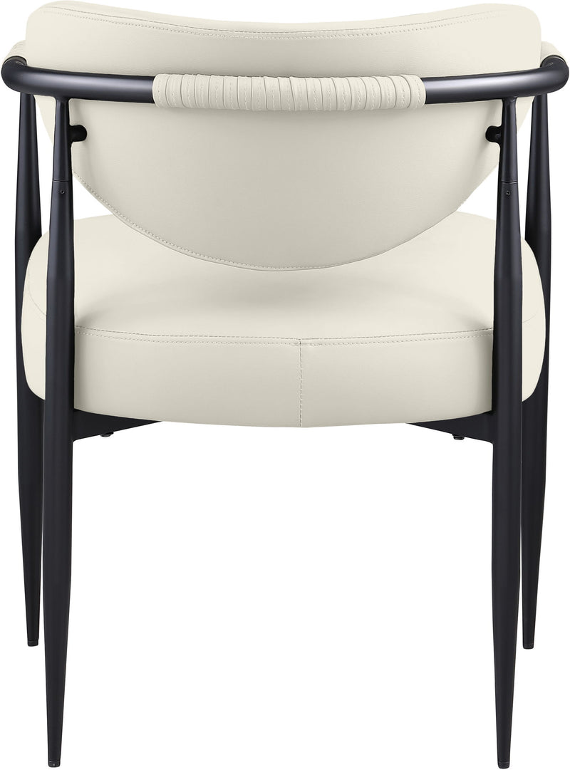 Virella - faux Leather Upholstered Dining Chair (Set of 2) - Black Base