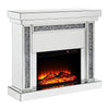 Noralie - 42" Fireplace - Mirrored & Faux Diamonds