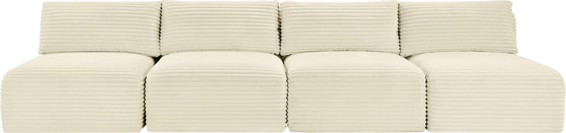 Shaggy - 4 Seat Modular Armless Sofa