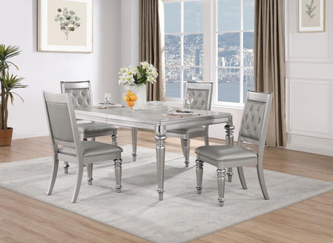 Pearl Silver / 5 Pc. Table, 4 Chairs