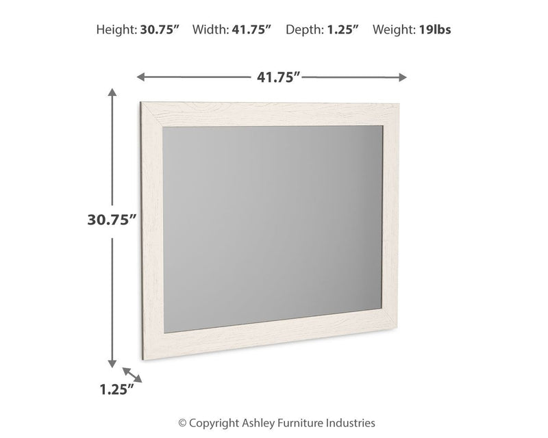 Stelsie - Bedroom Mirror - White