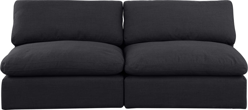 Comfy - Linen Modular Armless Sofa 2 Seats