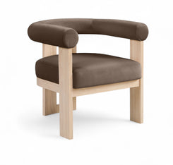 Arienzo - Performance Fabric Upholstered Accent Chair - Natural Base