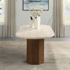 Leonardo - Dining Table - Travertine Top & Dark Oak