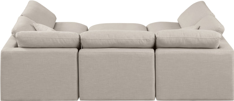 Indulge - Linen 6 Piece Modular Sectional