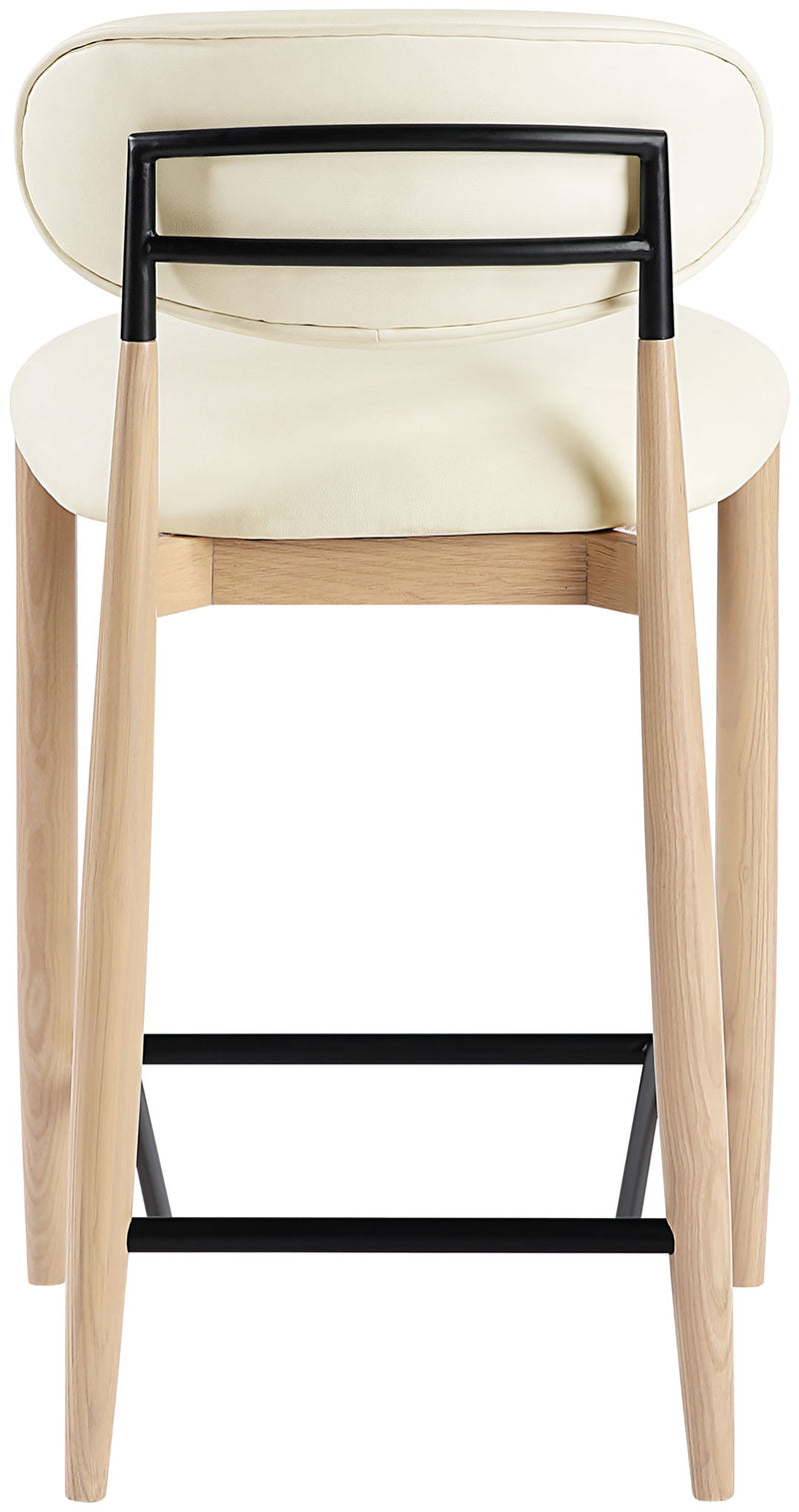Riccio - Stool - Natural And Black Frame