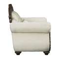 Pierce - Chair With Pillow - Beige Fabric & Cherry Finish