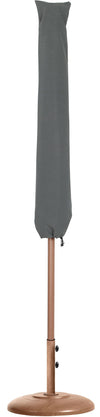 Fiji - Aluminum Patio Umbrella With Round Teak Base