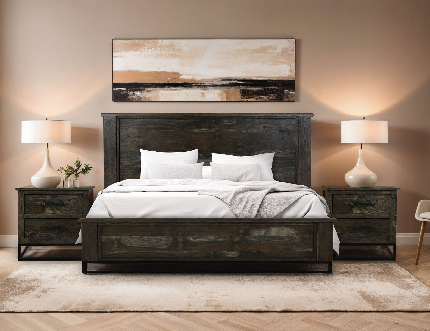 Dark Teak - Chest - Oil Black