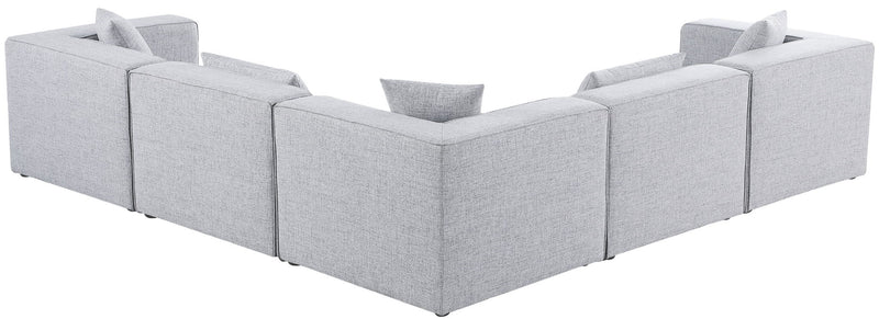 Cube - Linen 5 Piece Modular Corner Sectional