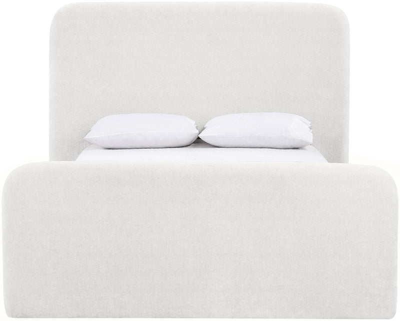 Fira - Chenille Fabric Upholstered Bed