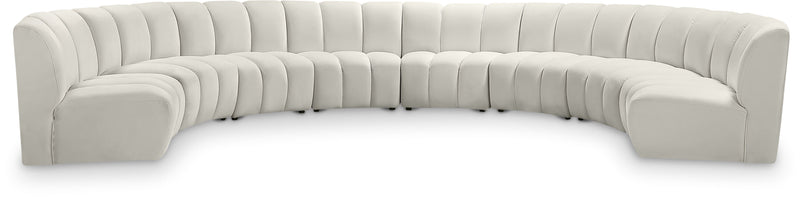Infinity - 8 Piece Velvet Modular Sectional