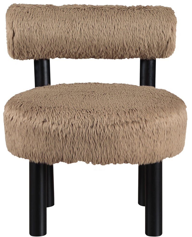 Ambre - Vegan Shearling Fabric Upholstered Accent Chair