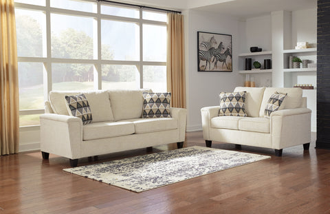 Beige / 2 Pc. - Sofa, Loveseat