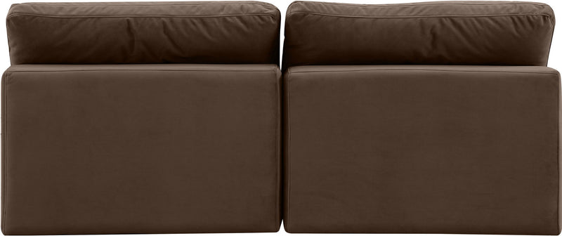 Comfy - Velvet Modular Armless Sofa 2 Seats