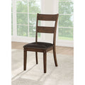 Nabirye - Side Chair (Set of 2) - PU & Dark Oak