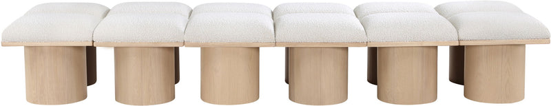 Pavilion - 12 Piece Modular Bench With Natural Base