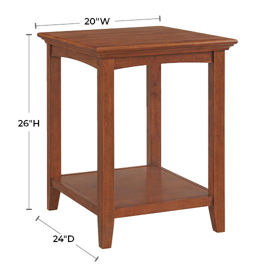 McKenzie - Side Table - Glazed Antique Cherry