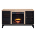 Gamaliel - Fireplace - Oak & Espresso Finish