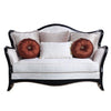 Nurmive - Loveseat With 6 Pillows - Beige Fabric