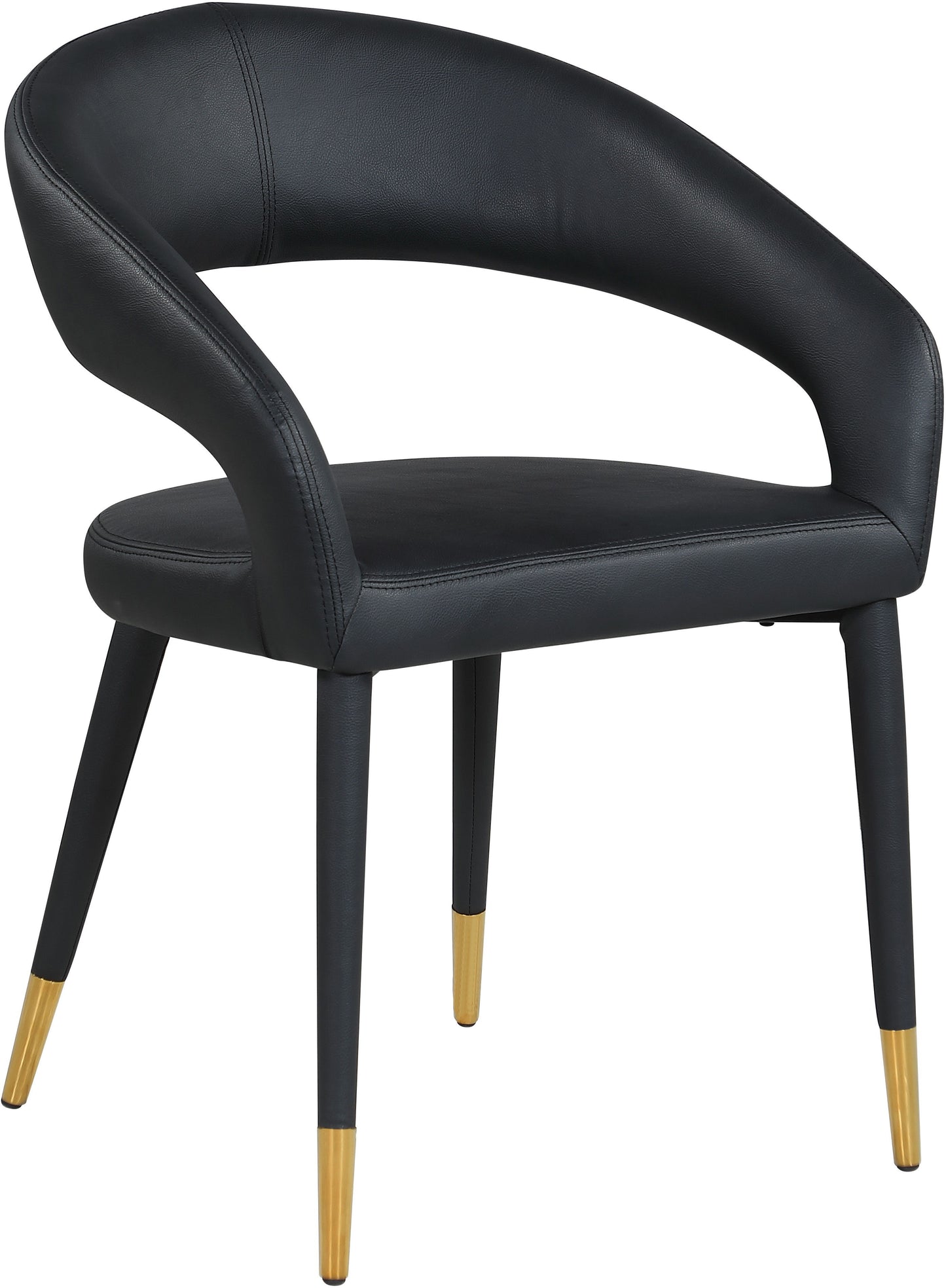 Destiny - Dining Chair - Black - Faux Leather