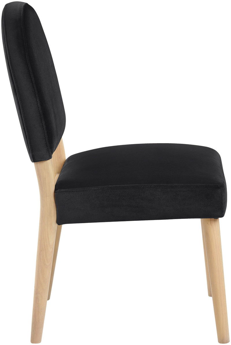 Varinelle - Velvet Dining Chair (Set of 2) - Natural Frame