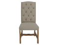 Marquez - Upholstered Chair With Tufted Back (Set of 2) - Two Tone Light Brown