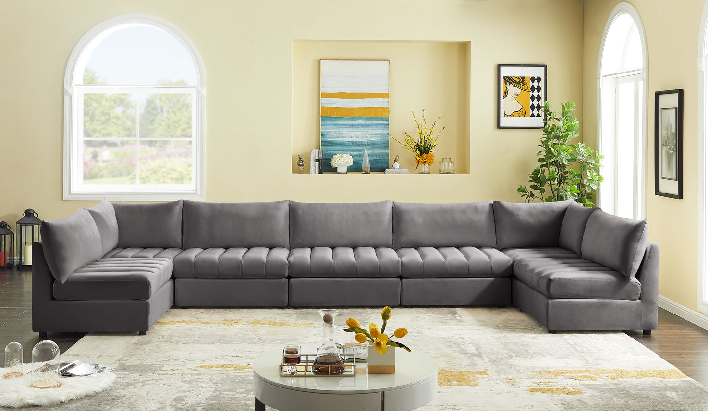 Jacob - Modular Sectional 7 Piece - Grey