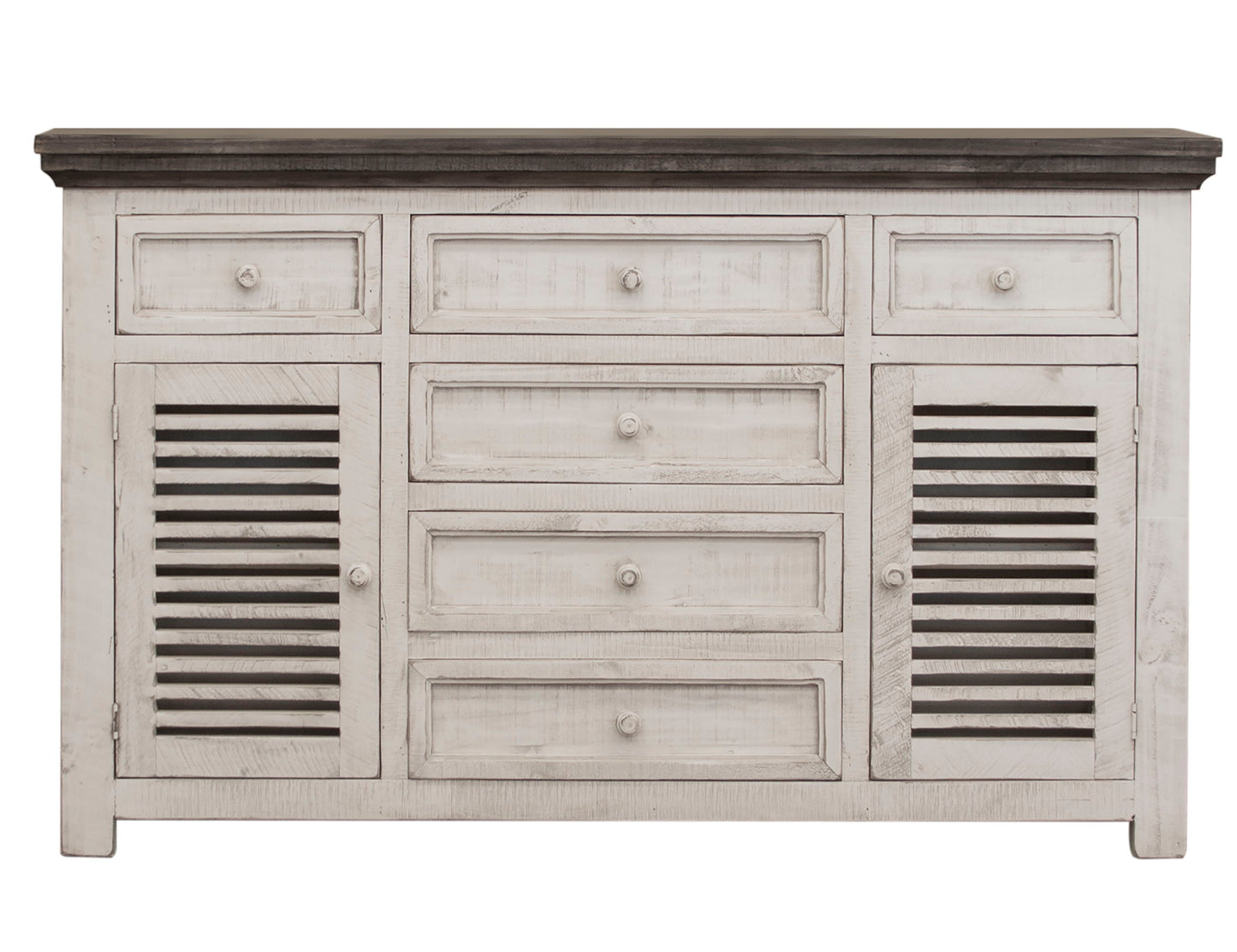 Stone - Buffet - Antiqued Ivory / Weathered Gray