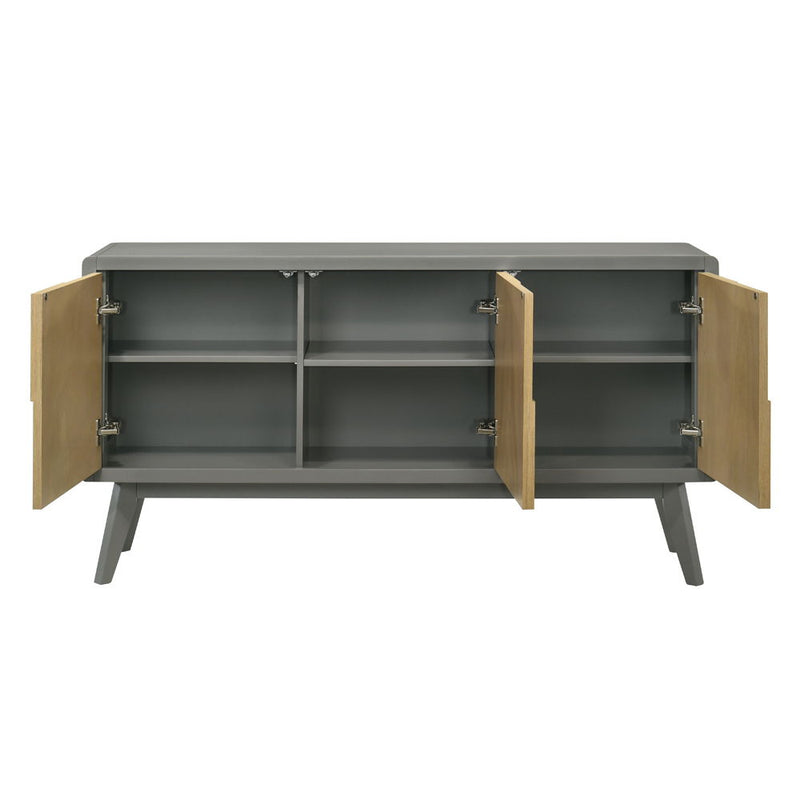 Blayde - Server - Light Gray & Natural