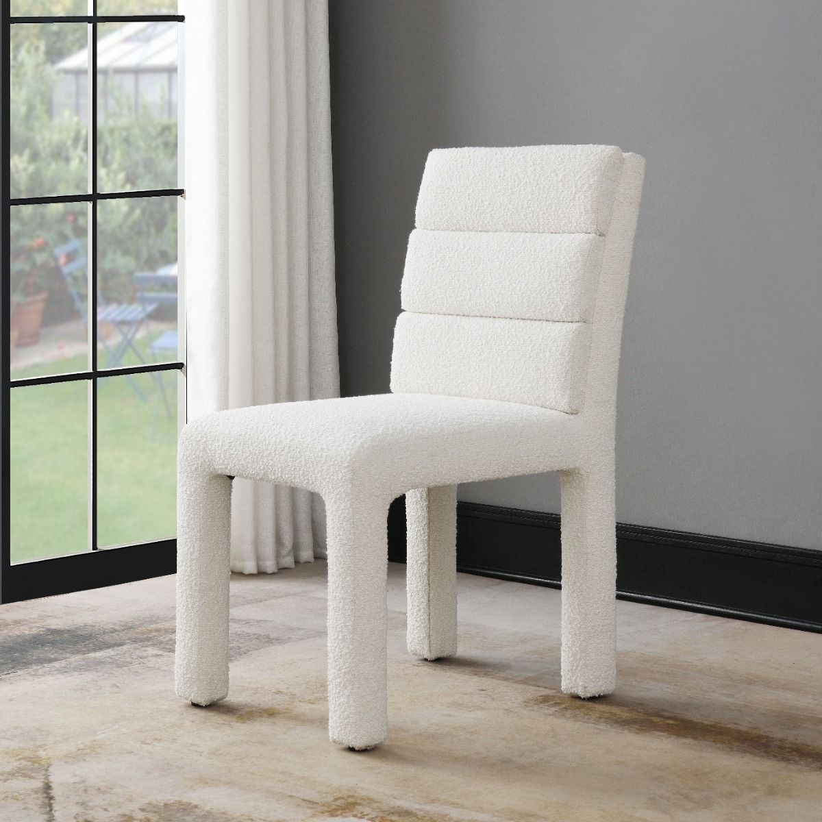 Hettie - Side Chair (Set of 2) - Beige Boucle