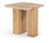 Ravenna - Genuine Fabric Travertine And Oak Wood Table