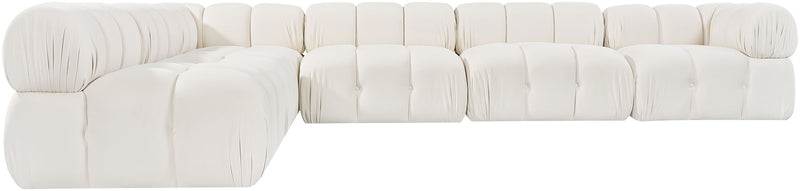Orin - Velvet 6 Piece Modular L-Shaped Sectional