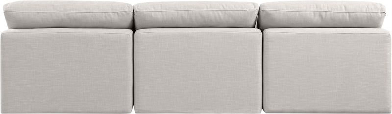 Indulge - Linen 3 Seat Modular Armless Sofa