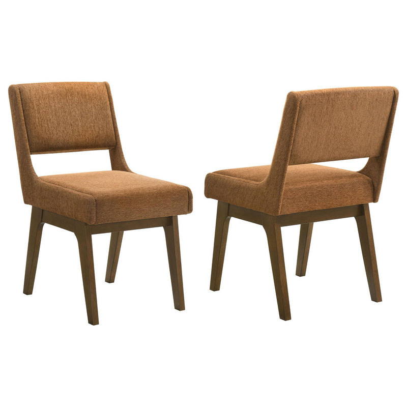 Galindo Upholstered Dining Side Chair Nutmeg (Set of 2)