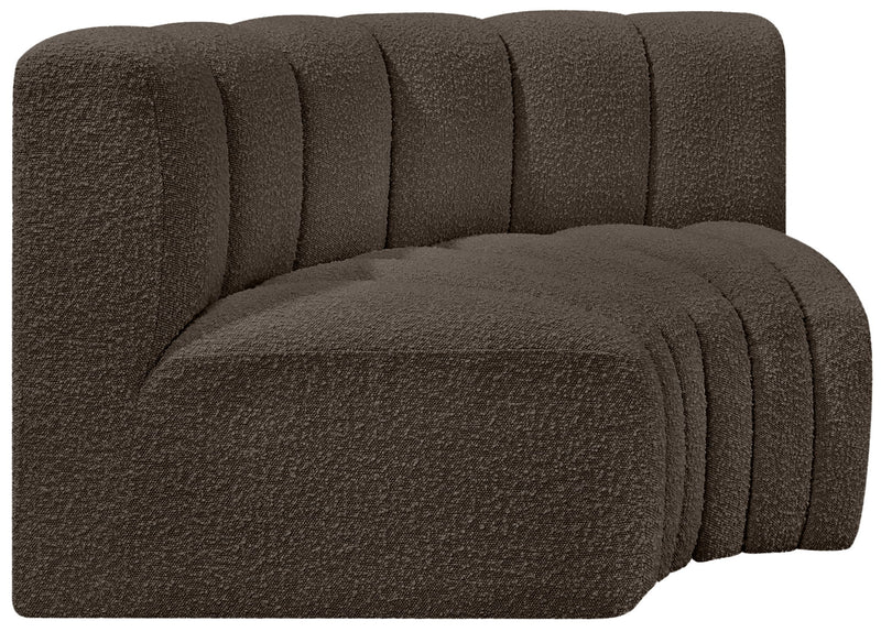 Arc - Boucle Fabric 2 Piece Modular Sofa