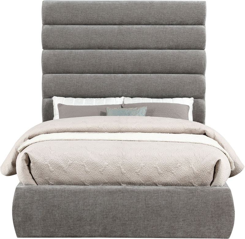 Adam - Chenille Fabric Bed With 70.5" Headboard