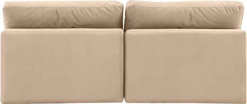 Comfy - Velvet Modular Armless Sofa 2 Seats
