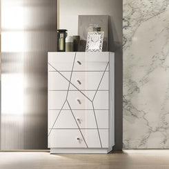 Esther - Chest - White / Silver