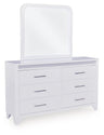 Jarlee - Dresser And Mirror - White