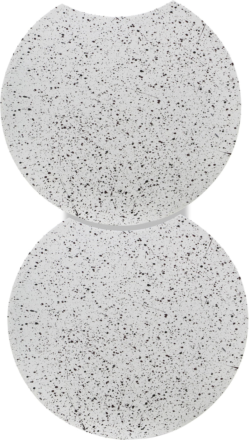 Dimple - 2 Piece Modular End Table - Terazzo Finish