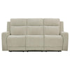 Kennett - Chenille Upholstered Power Reclining Sofa - Ivory