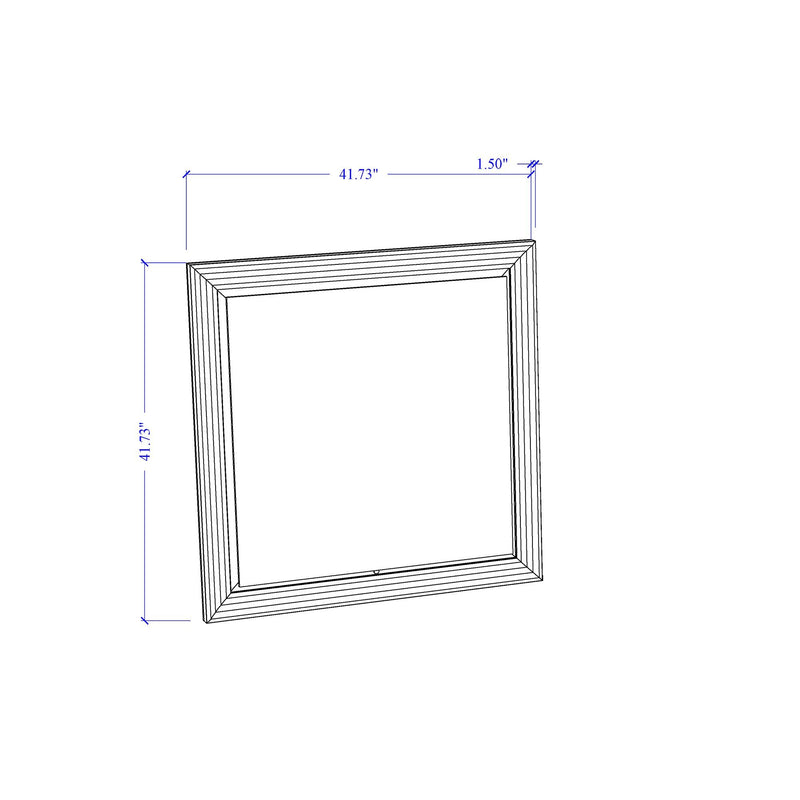 Moon - Smooth Mirror With LED - White