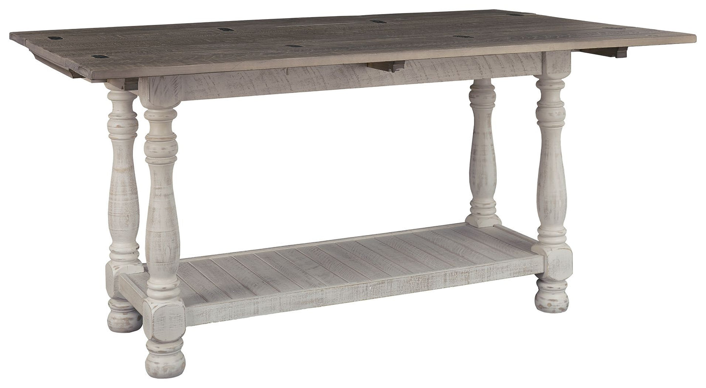 Havalance - Gray / White - Flip Top Sofa Table