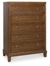 Jorlaina - Five Drawer Chest - Brown